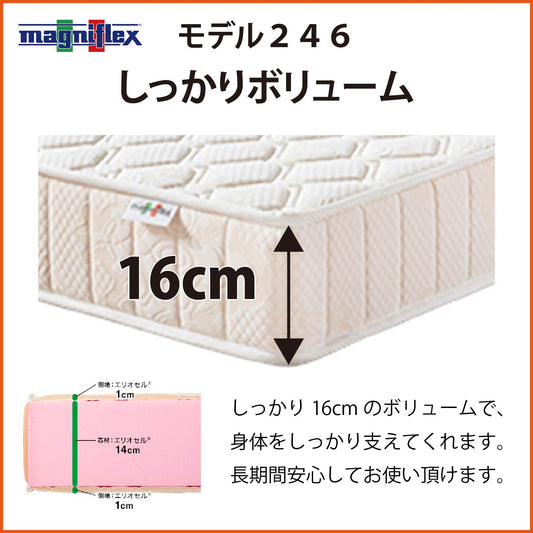 マットレス 高反発 マニフレックス NEW モデル246 SKY 腰痛 硬め