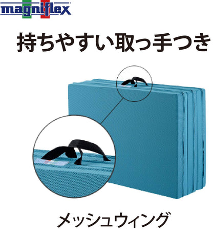 マットレス 三つ折り 高反発 マニフレックス メッシュウィング 硬め 腰痛 メッシュウイング