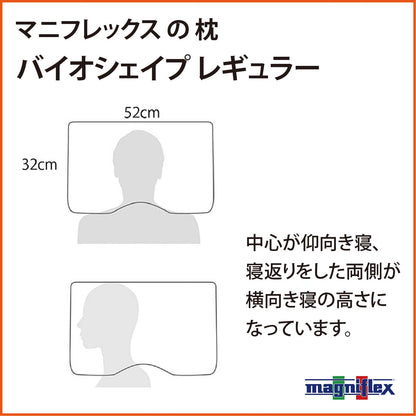 枕 高反発 マニフレックス バイオシェイプピロー レギュラータイプ しっとり柔らか