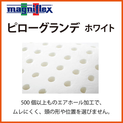 枕 高反発 マニフレックス NEW ピローグランデ ホワイト ブラック