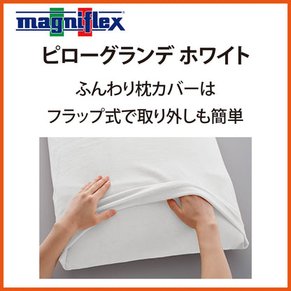 枕 高反発 マニフレックス NEW ピローグランデ ホワイト ブラック